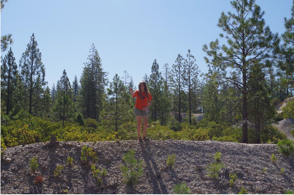 Aleesha Gilbert conducted field observations. (Photo by Jessica Rivenes)