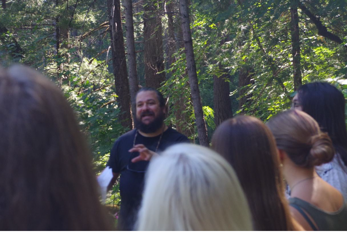 Dr. Jeff Lauder presented his ecology studies on phytoremediation at Providence Mine. (Photo by Taj Daunch-Greenberg)