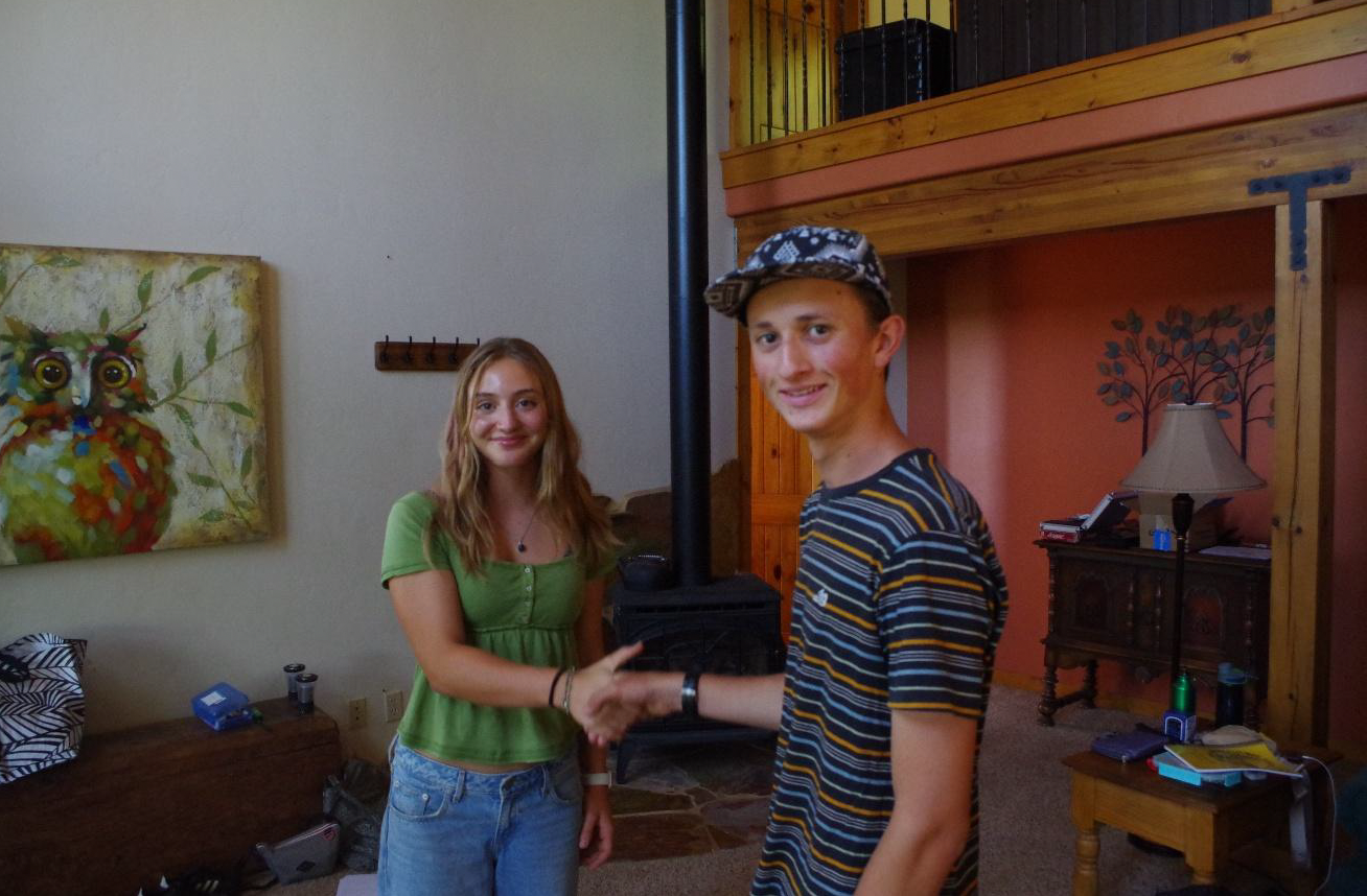 Jessica and Taj demonstrated a method for consensus building between mine activists and renewable energy advocates. (Photo by Logan House)